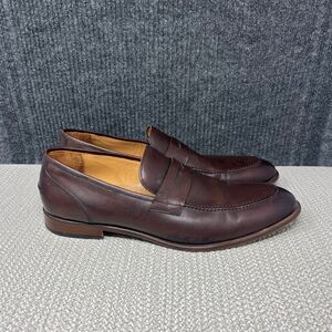 Warfield & Grand Penny Loafer Brown Leather Slip On Oxfords Mens 13 US